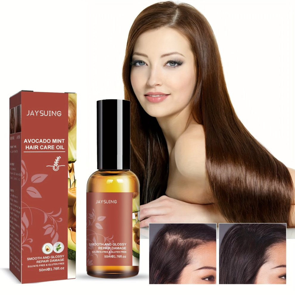 Dense Hair Avocado Mint Hair Care Essential Healthy Hair Penetrates Root To Tip Soft And Moisturizing Hair For Women Men