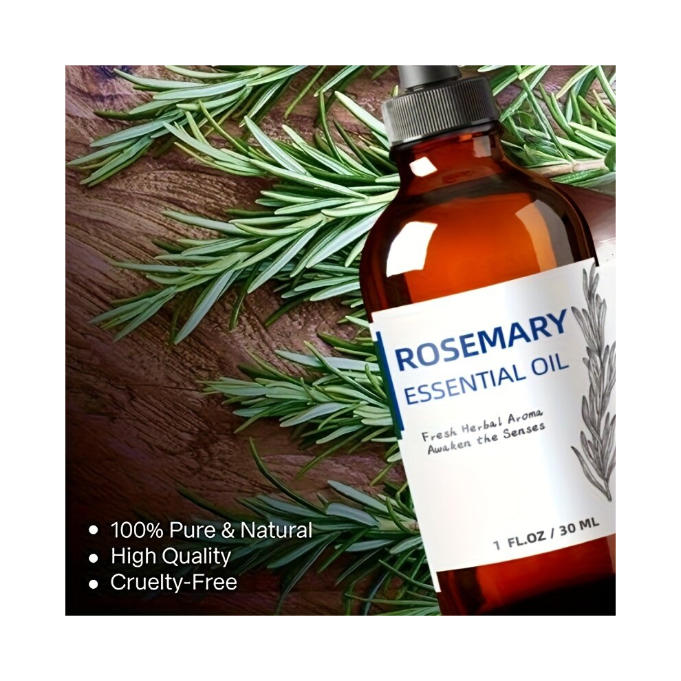 Multicoloured 30Ml Rosemary Hair Essential Hair Care Product With Fresh Herbal Aroma Healthy Hair Penetrates Root To Tip