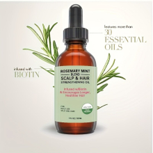 Rosemary Mint Scalp & Hair Strengthening With Biotin & Essential Oils Daily Hair Care Product For Repairing Split Ends Damaged Dry Hair 1 Fluid Ounces