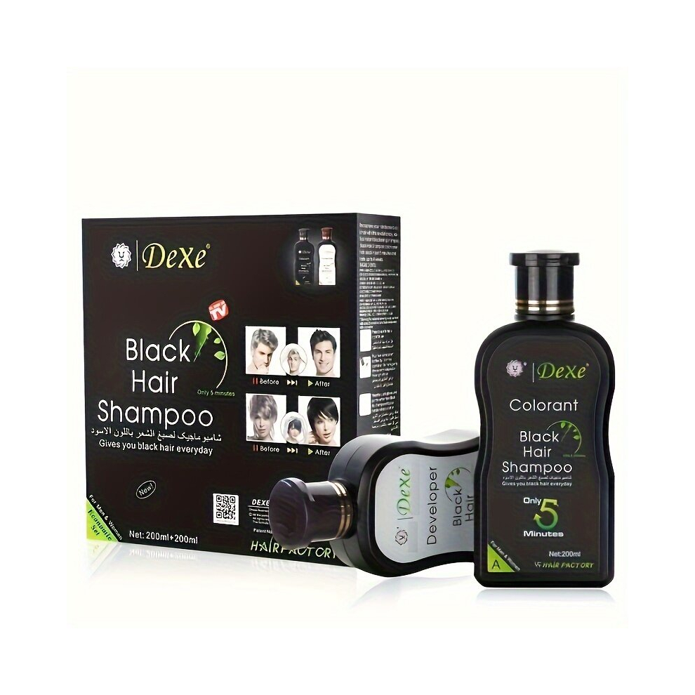 Unisex Multicoloured 200Ml 2 Hair Shampoo Hair Shampoo With Natural Ingredients Instant Hair Dye Five Minutes Fast Dye Shampoo