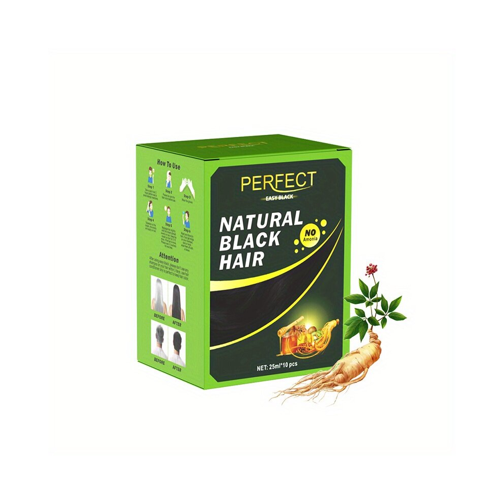 10pcs box Unisex Quick Hair Dye Shampoo Foam Plant Hair Dye One Wash Shampoo Halloween Instant Foam Hair Dye Shampoo-image-OPC-PCN6D7D-NEW