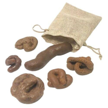 6 Pcs Set Realistic Fake Poo Soft Simulation Fake Dog Poo Prank Joke Funny Toy