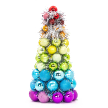 The Christmas Workshop Rainbow Bauble Table Tree / Colourful Decoration or Tree Topper