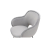 (Grey) 2x Claudia Art Deco Dining Chairs 4