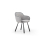 (Grey) 2x Claudia Art Deco Dining Chairs 2