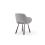 (Grey) 2x Claudia Art Deco Dining Chairs 3