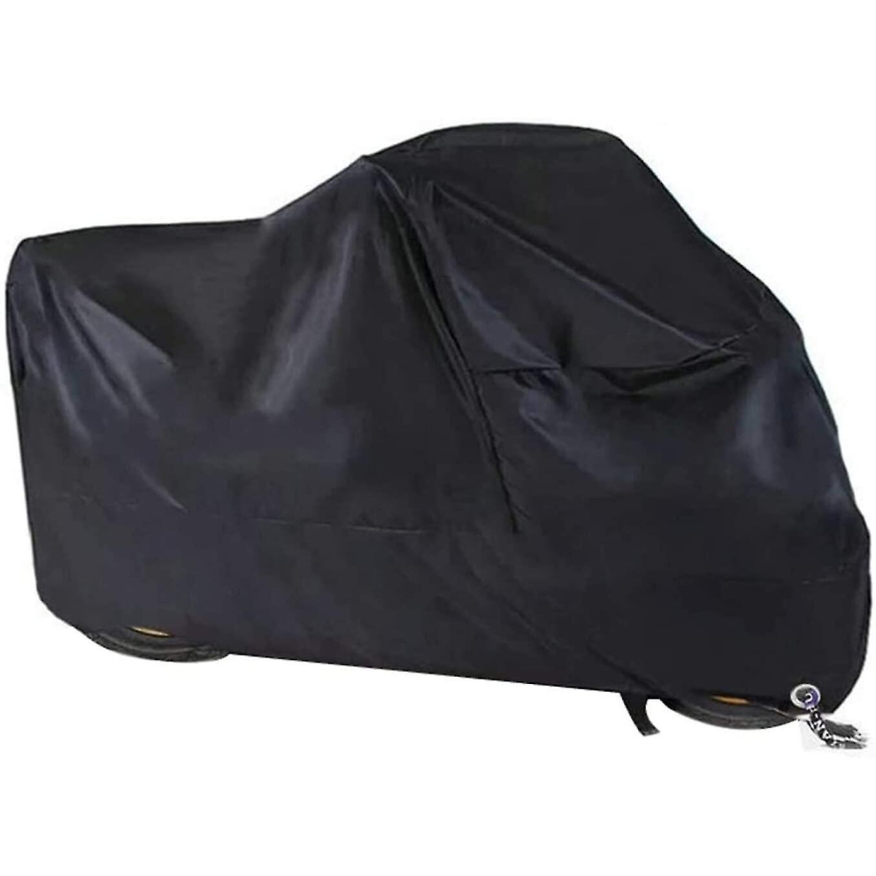 Motorcycle Cover, Winterproof Waterproof Motorcycle Tarpaulin Outdoor 190T Oxford Fabric With Lockin 9317312094537