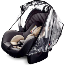 Universal Car Seat Rain Cover Baby Carrier Raincover - Eva Car Seat Weather Shield With Quick-access Zipper Door And Side Ventilation