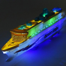 Lighting Music Cruise Ship General Toy Boat Model Electric Toy Children's Toy Boat