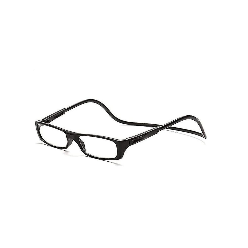 Unisex Magnet Colorful Reading Glasses Hanging Neck, Black  2.0