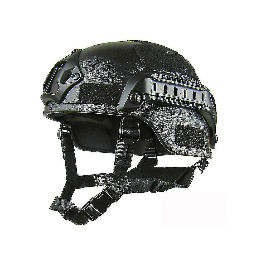 (Black) Rion New Tactical Airsoft Paintball Military Protective Swat Fast Helmet Combat Hfmqv Black