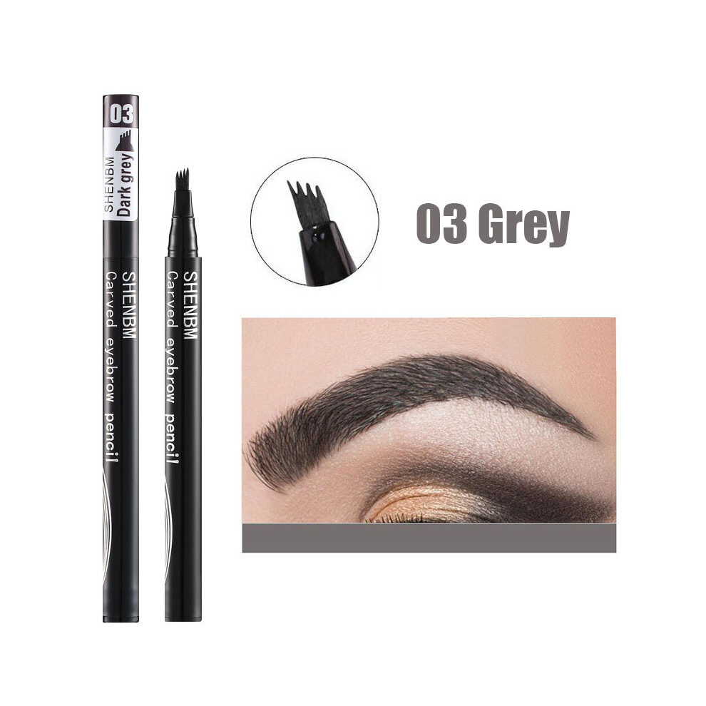 4 Split Head Liquid Eyebrow Pen Colorful Long Lasting Smudge Proof Matte Eyebrow Pencil Eyebrow Makeup