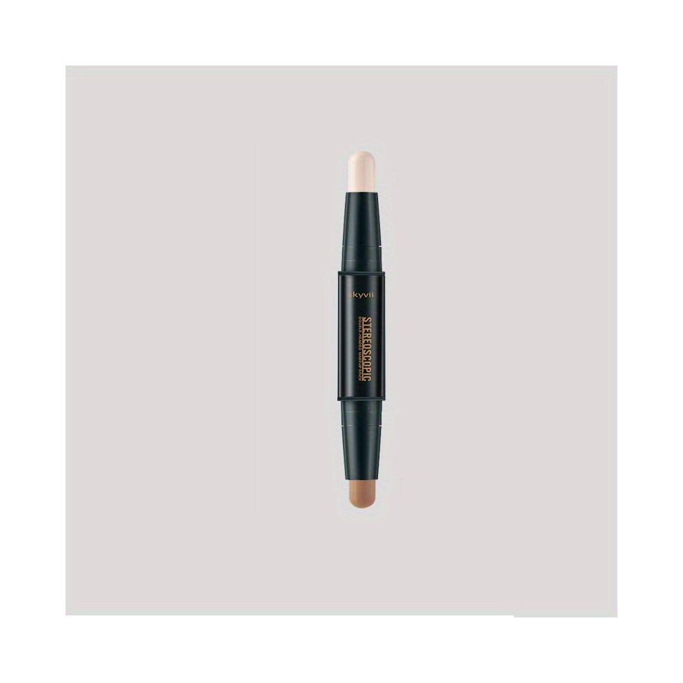 Multicoloured Double Headed Concealer Stick Highlighting Contouring Makeup Stick Clavicle Nose Shadow Pen Facial Three Dimensional Brightening Concealer Pen