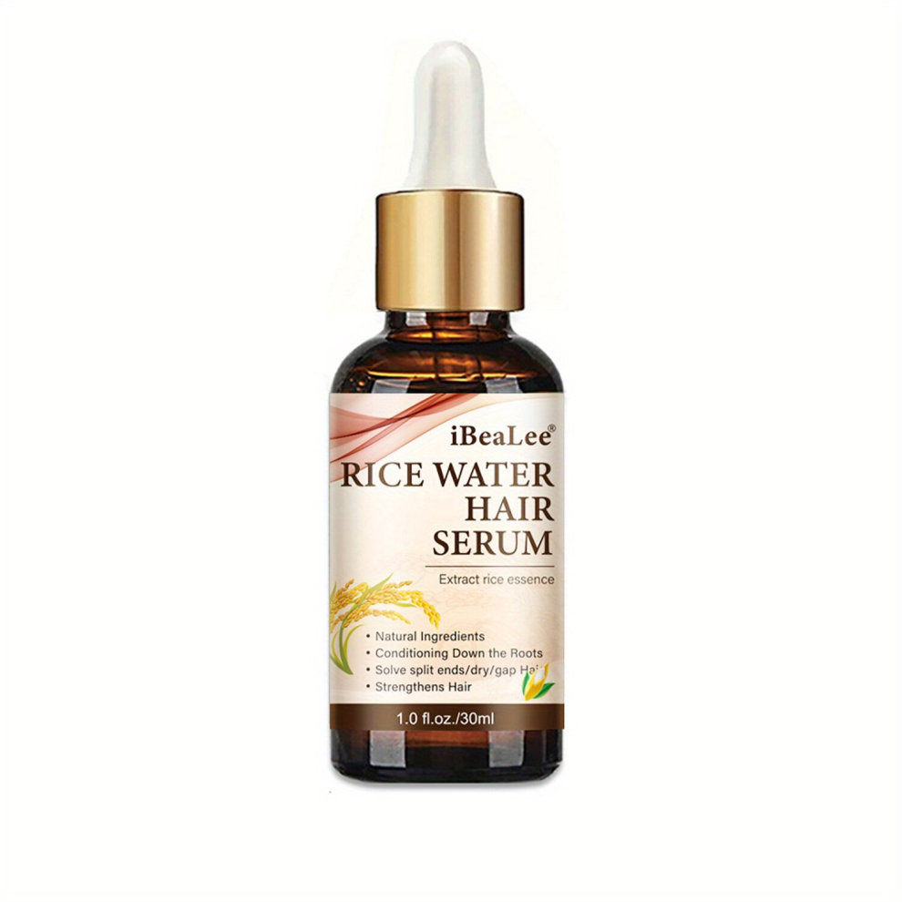 Multicoloured 30Ml Water Rice Hair Serum Hair Care Essential Strengthens Hair Healthy Hair Penetrates Root To Tip
