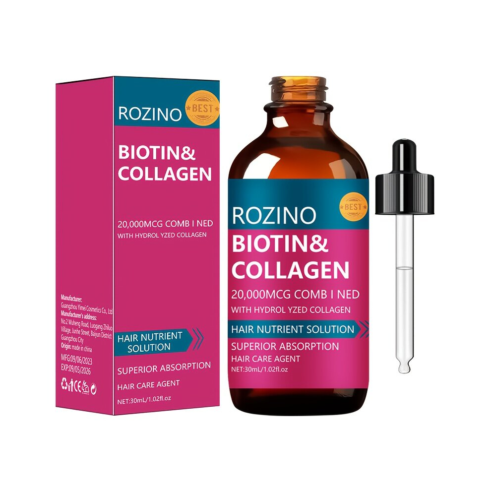 30ml Biotin And Collagen Hair Care Nutrient Solution Support Hair Health Healthy Hair Penetrates Root To Tip