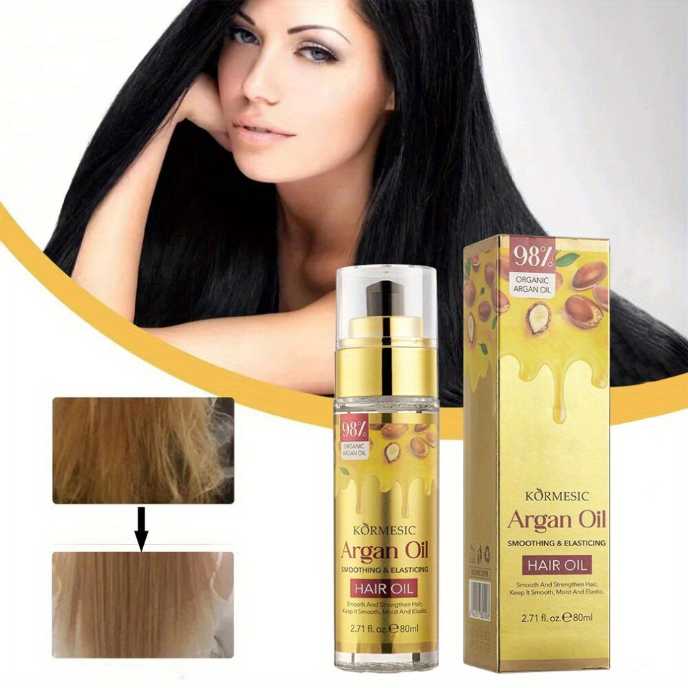 80ml Argan Hair Care Essential For Smoothing Hair Healthy Hair Penetrates Root To Tip