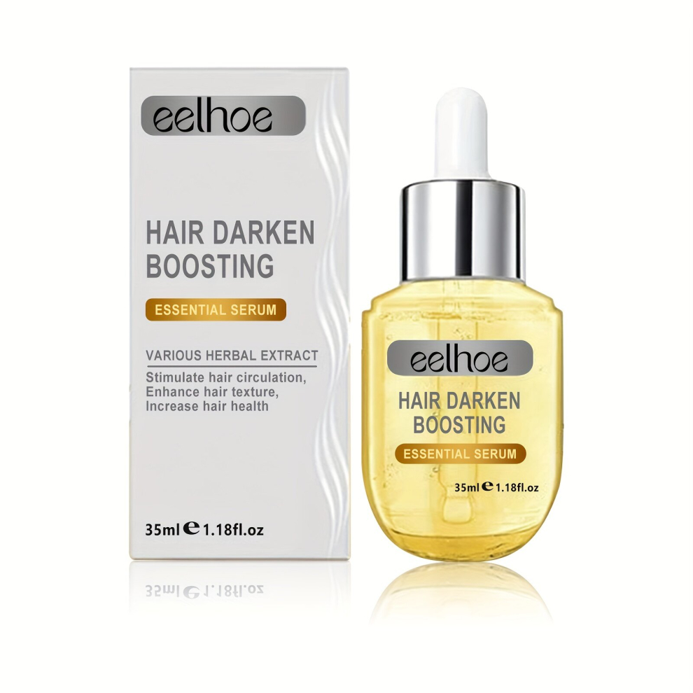 Multicoloured 35Ml Hair Darken Boosting Hair Essential Repairs Damaged Dry Hair Moisturizing Hair Hair Care Serum