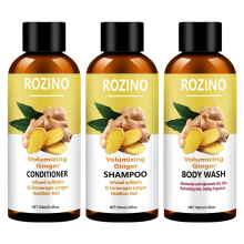 3pcs Ginger Wash And Protect Set Contains Ginger Extract Cleaning Hair And Scalp Deep Moisturizing Skin