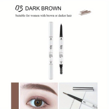 Double headed Eyebrow Pencil Waterproof And Smudge Proof Ultra Slim Eyebrow Pen With Brush 6 Colors