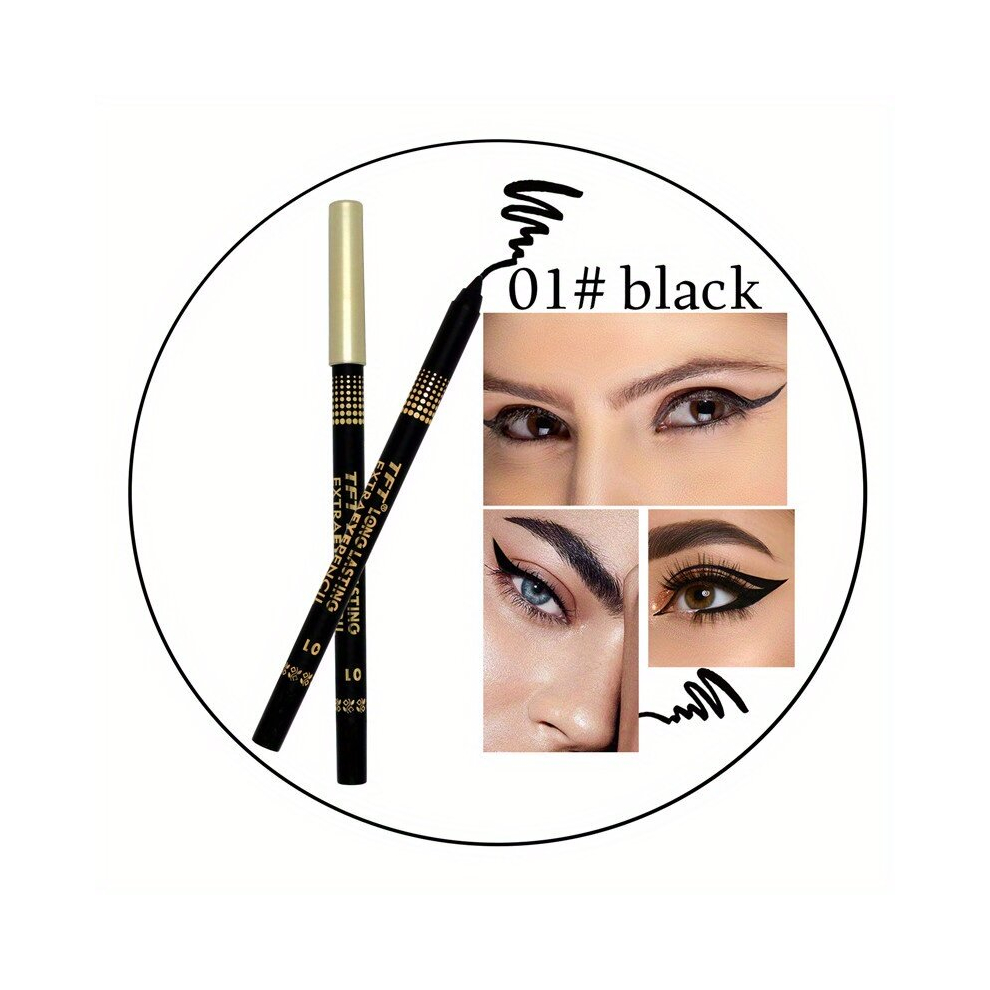 3 Eyeliner Pen Waterproof Smudge Proof Durable Coffee Eyeliner Pen