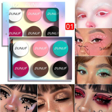 Face Painting Palette Eyeshadow Eyeliner Cream Palette Matte Finish Eyebrow Dye Cream Multipurpose Makeup Palette