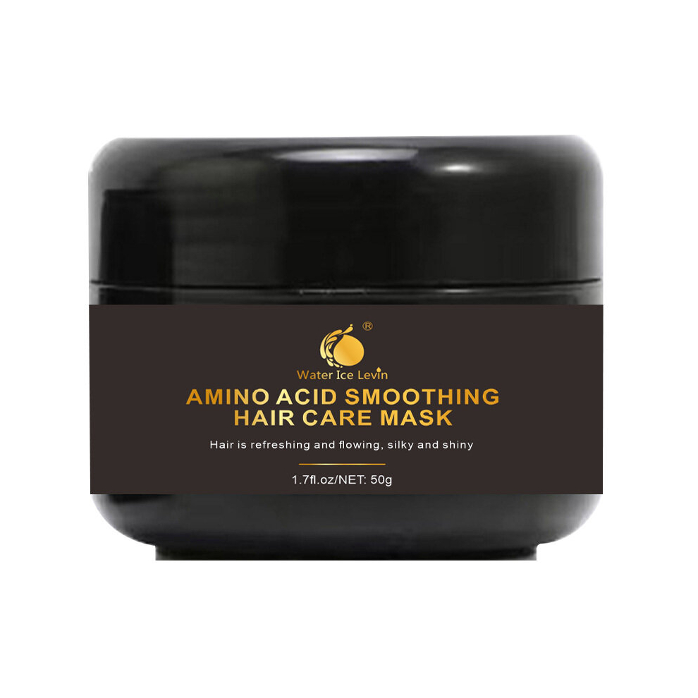Multicoloured 50G 2Pcs Amino Acid Smoothing Hair Mask Smoothens Moisturizes Repairs Damaged Hair After Perm Dyeing Hair Care Conditioner For Daily Use