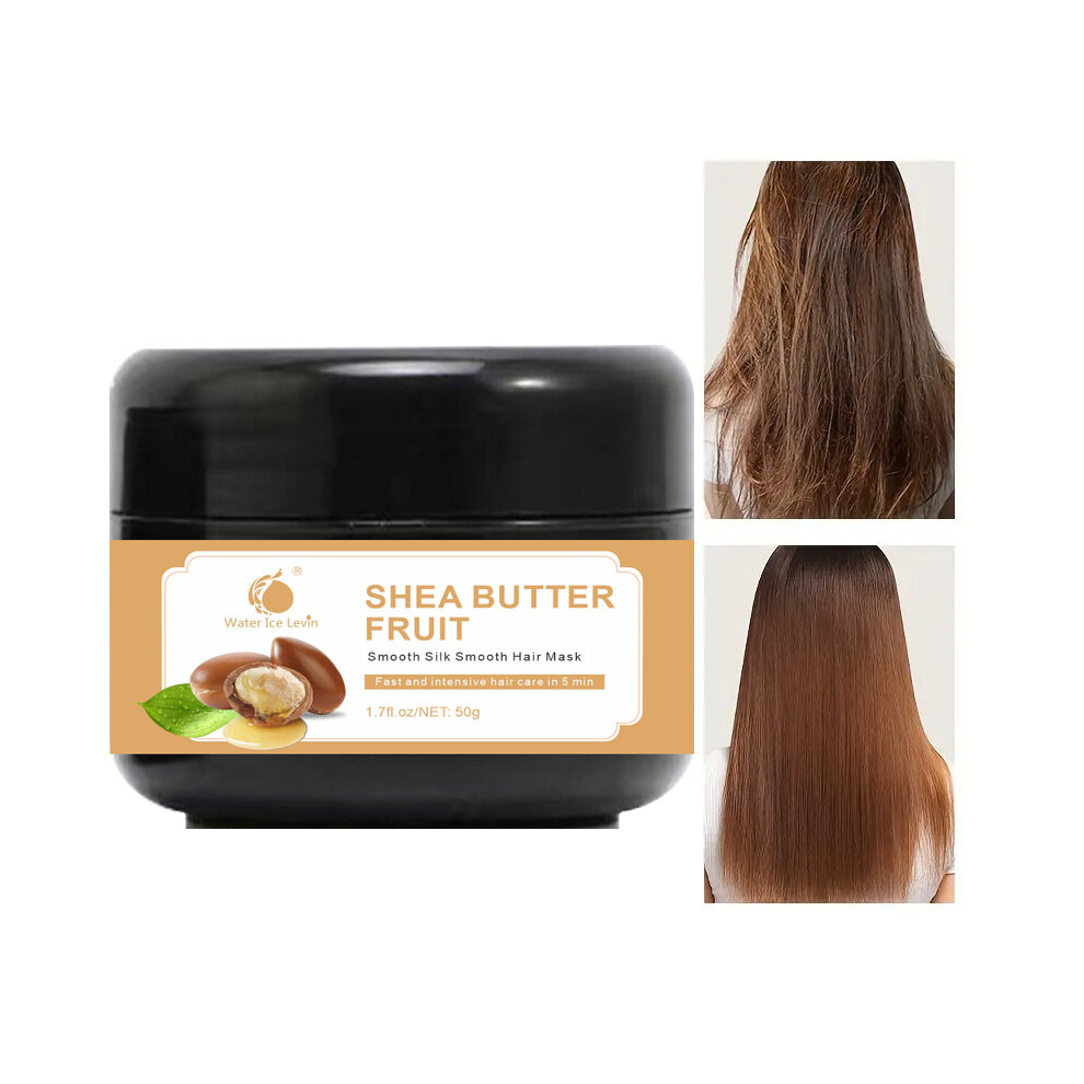 Multicoloured Shea Butter Fruit Hair Care Mask Hair Care Cream For Smoothening Hair Moisturizing Hair Repairing Damaged Hair After Perm Dyeing