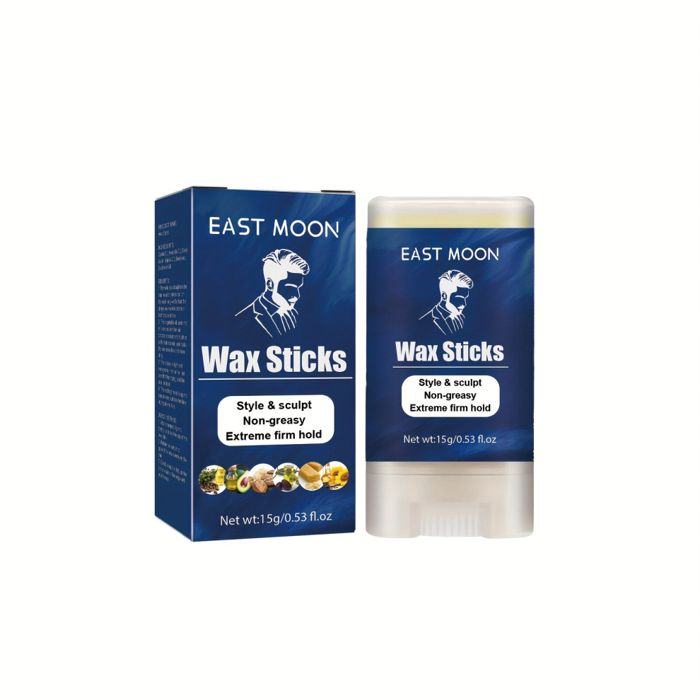 Multicoloured 15G Hair Styling Wax Stick For Men Broken Hair Styling Wax No Greasy Extreme Firm Old Hair Wax Stick