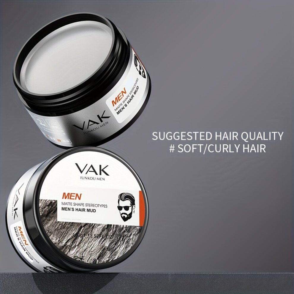 Multicoloured Matte Shaping Styling Hair Clay Natural Fluffy Hair Styling Mud Long Lasting Strong Hold Hair Wax