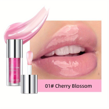 Long Lasting Hydrating Lip with Plumping Effect and Big Brush Transparent Tinted Lip Balm for Smudge Proof Application