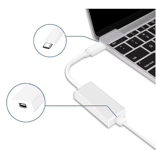 1x Thunderbolt 3 To Thunderbolt 2 Adapter Type C Cable Usb For Macbook Air Pro 1