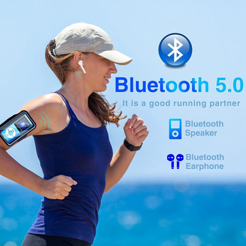 MP3 Player with Bluetooth 5.0, Music Player with 32GB TF Card,(Blue) 1