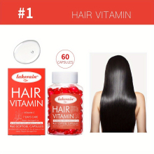 60pcs Box Hair Vitamin Capsules Hair Care Essential Hair Serum Capsules Conditioning Repair & Moisturizing Hair