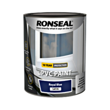 Ronseal UPVC Paint Royal Blue Satin, 750ml