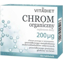 VITADIET Chrom organiczny 200 μg 60 tabletek