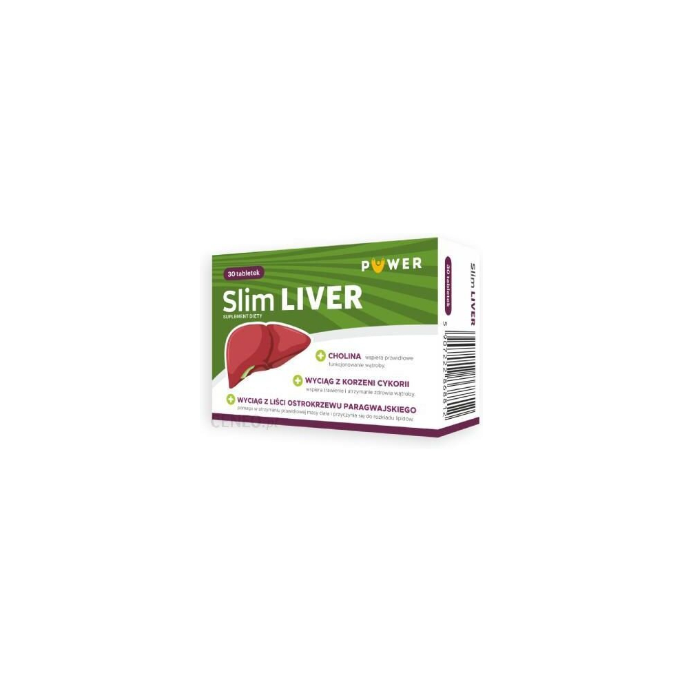Polskie Suplementy Puwer Slim Liver 30 Tab Supporting Digestive System Suplement