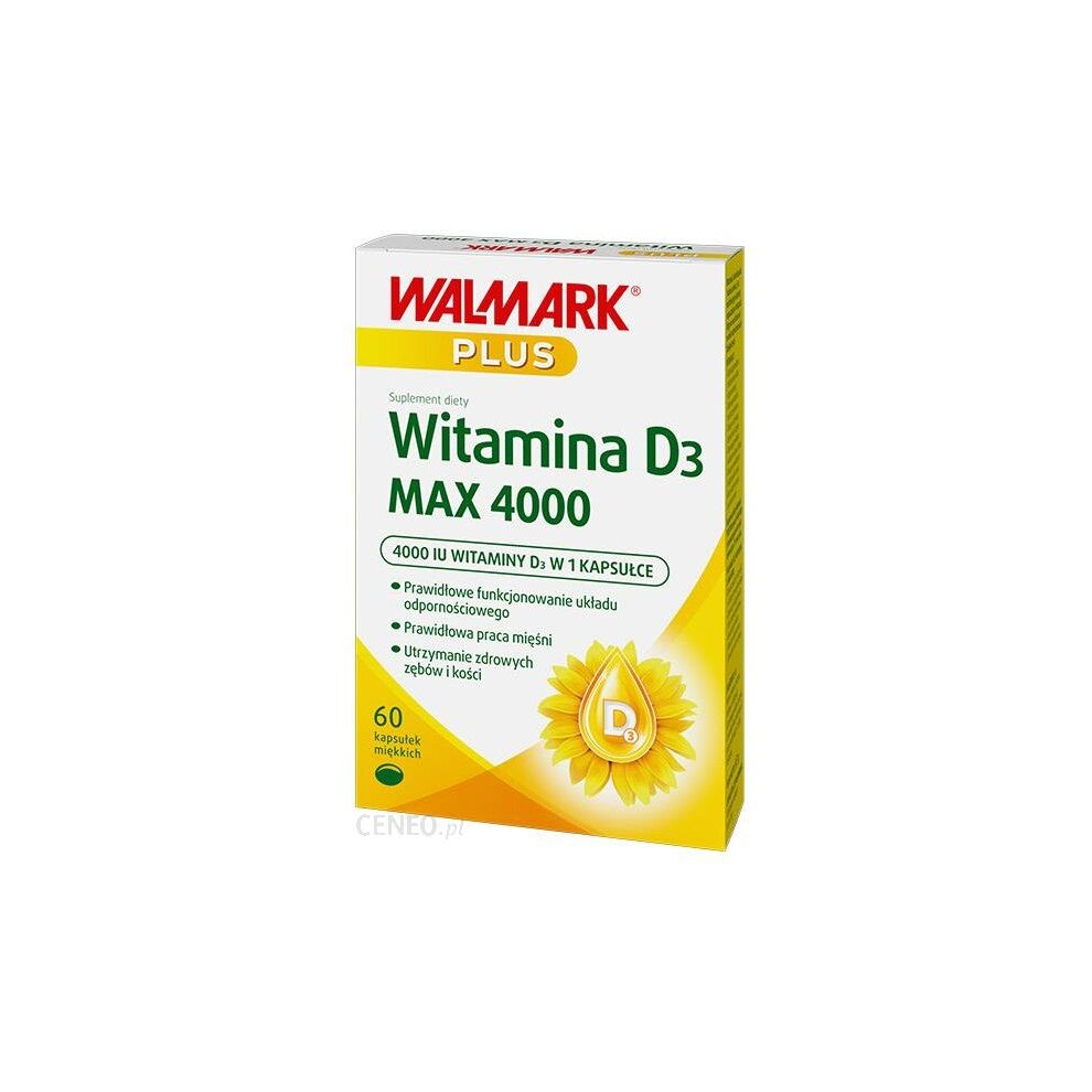 Walmark Plus Witamina D3 Max 4000 60kap supplement vitamin D3