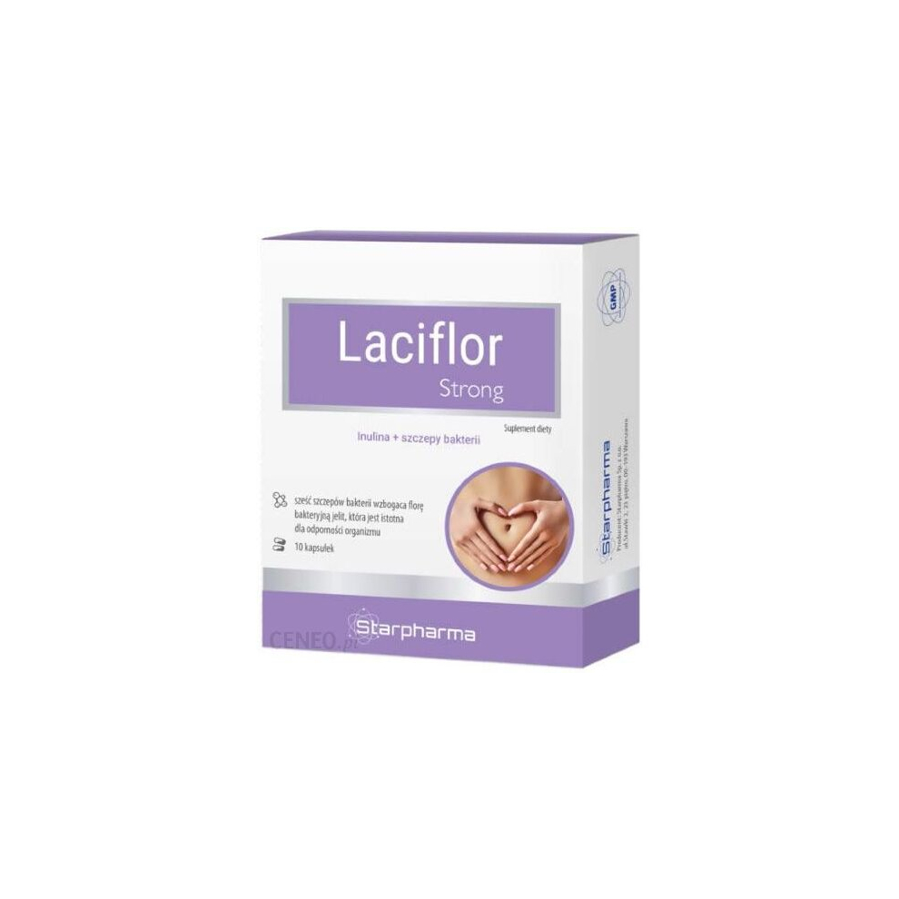 Starpharma Laciflor Strong 10kap six bacteria strains inulin probiotic