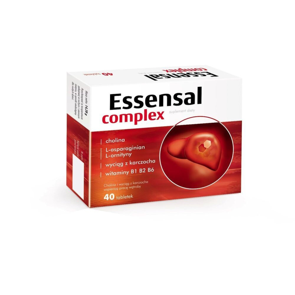 Essensal Complex 40 tab liver & proper metabolism of fats suplement