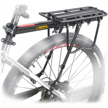 110Lb Capacity Almost Universal Adjustable Bike Cargo Rack Cycling Equipment Stand Footstock Bicycle Luggage Carrier Racks