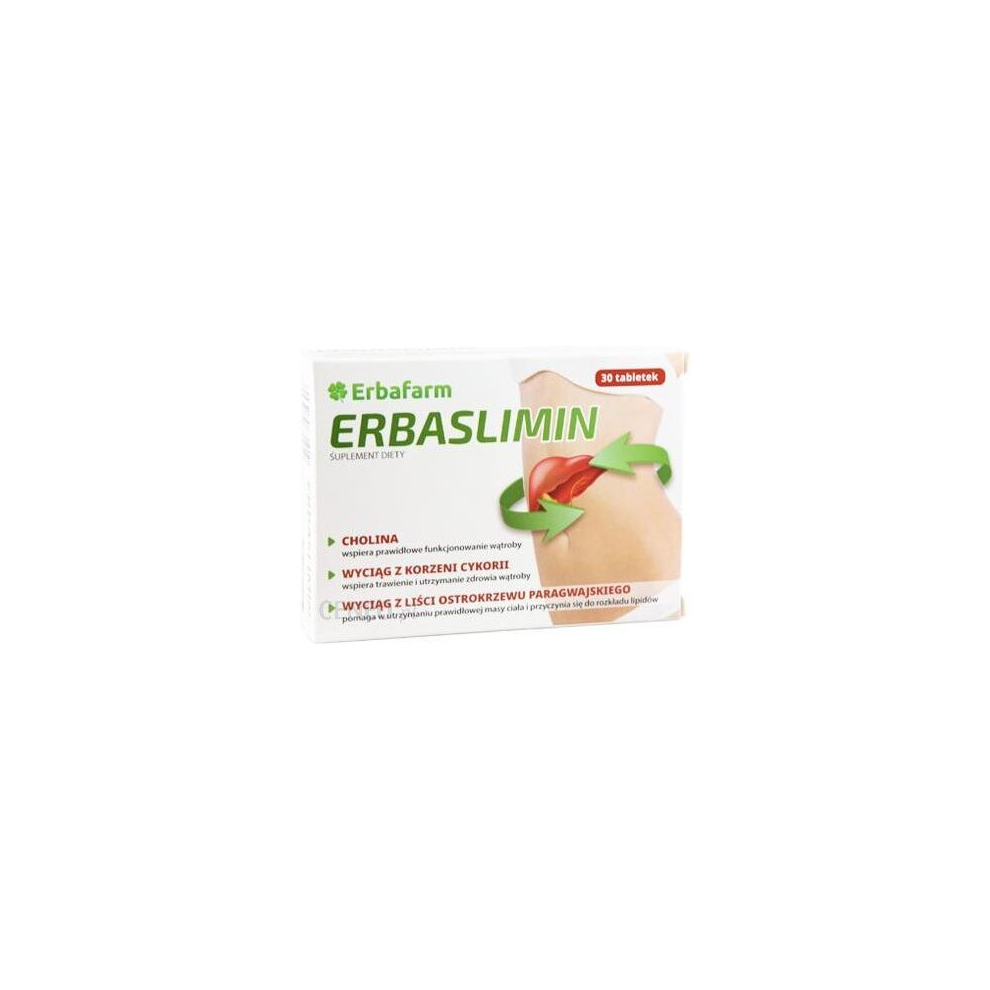 Erbafarm Erbaslimin 30 tab for liver and weigh supplement