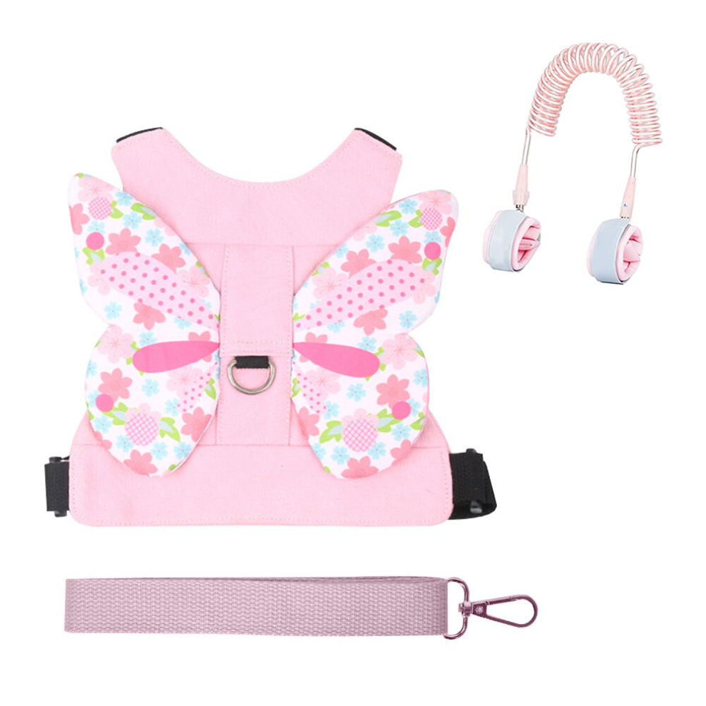 Anti Lost Wrist Link, Walking Wristband Safety Backpack For Toddlers, Child Anti Lost Leash Baby Cute Assistant Strap Belt-Style 2 Blue/Pink Tianfu