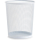Trash can recycling bin, round, white 1