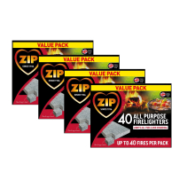 160 Zip Firelighters All purpose Fire Starter Cubes Open Fire Pit BBQ