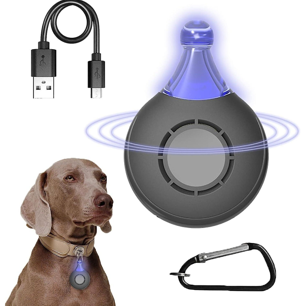 (Black)No Ultrasonic Flea And Tick Electronic Tick Repellent Flea Repellent Usb Charger For Dogs Ultrasonic Flea Repeller Portable Safe Pet Le Black