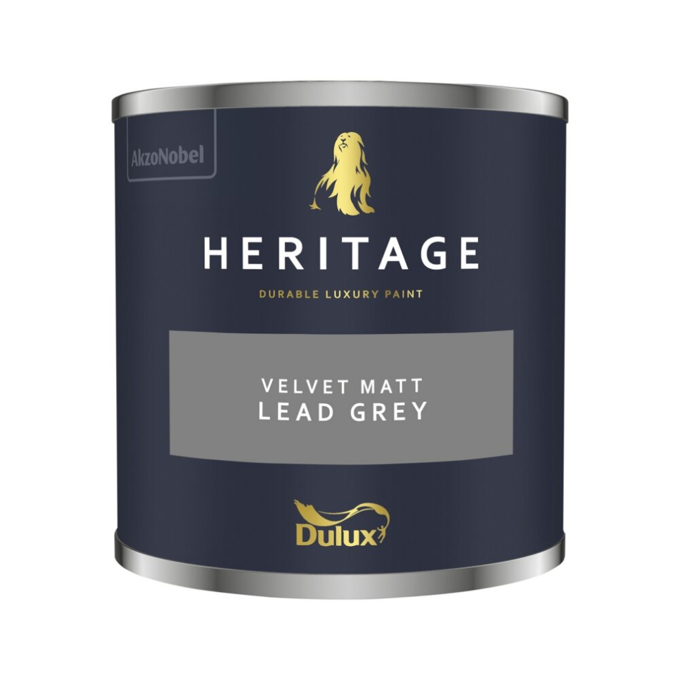 Dulux Heritage Velvet Matt 125ml Tester Pot Lead Grey