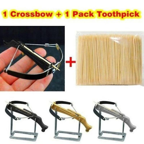 Toothpick Mini Crossbow Bow Cross Arrow Bow Toy