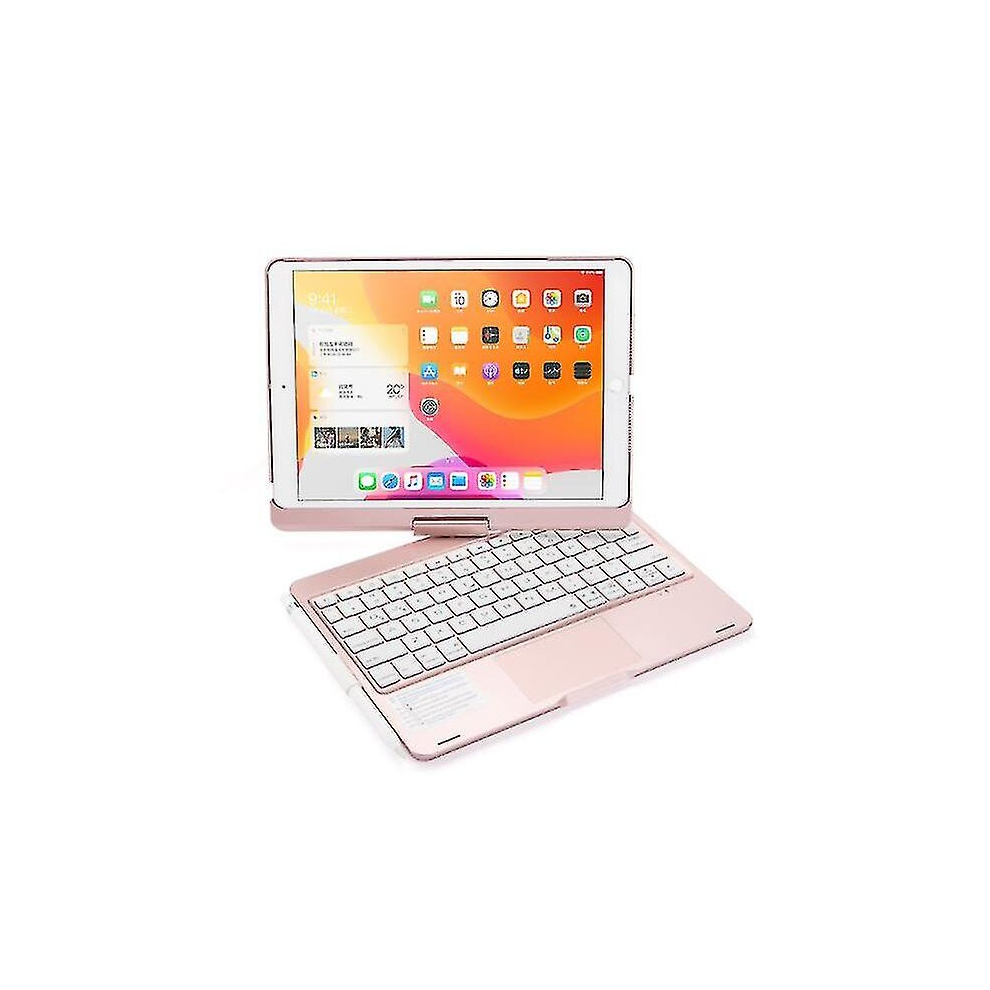 Wireless Bluetooth Keyboard, 360 Degree Rotatable With Backlight For Ipad 8 10.2Inch 9379873129615