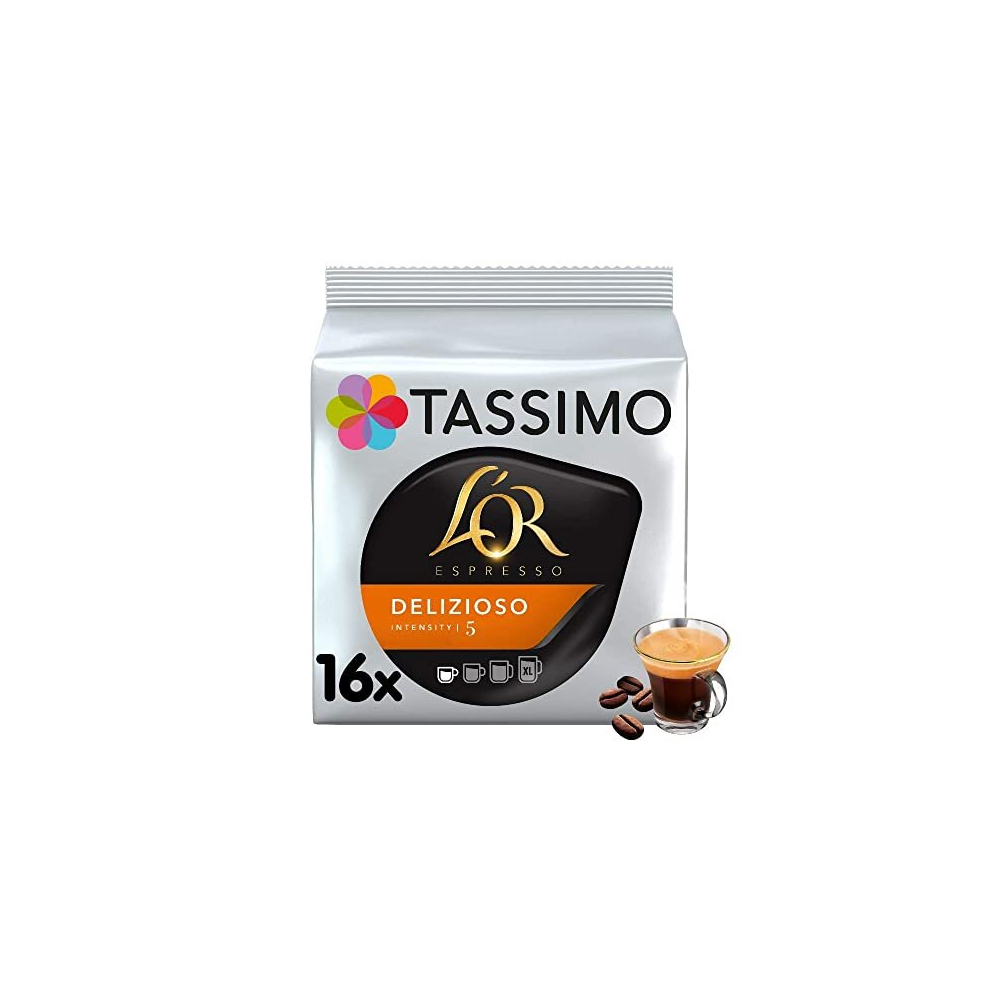 Tassimo L'or Espresso Delizioso Coffee Pods X16 (Pack Of 5, Total 80 Drinks)
