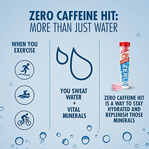 HIGH5 ZERO Caffeine Hit Electrolyte Hydration Tablets Added Vitamin C (Berry, 8x20 Tablets) 2